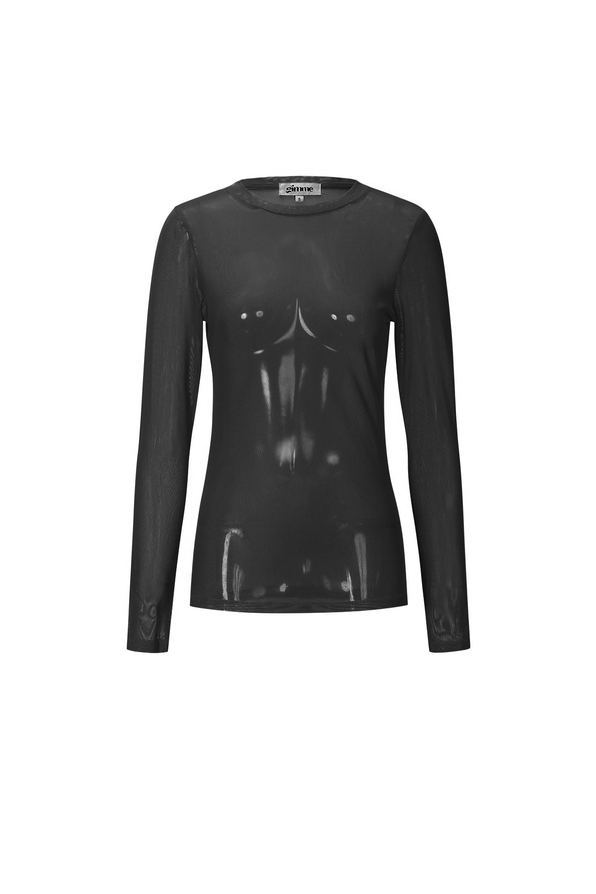 Langarmshirt aus Netzgewebe