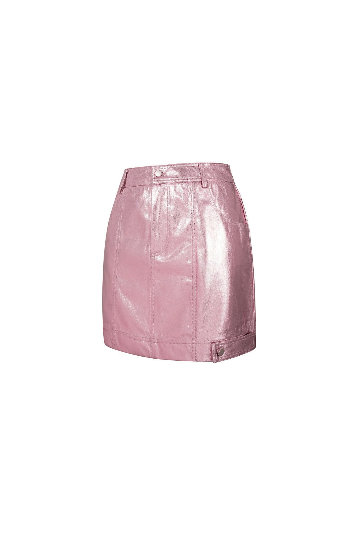 PU Minirock Sexy Einfarbig Frühling/Sommer