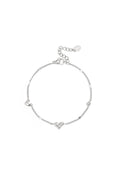 Armband mit Herz- und Steinmuster