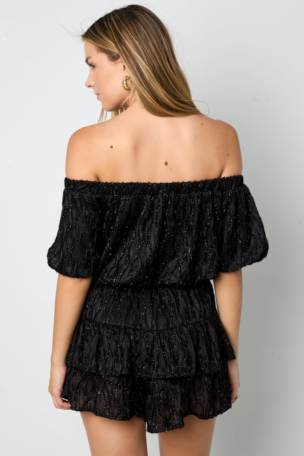 Gewebte Polyesterfasern Damen-Bodysuit Casual Einfarbig Rüschenrand