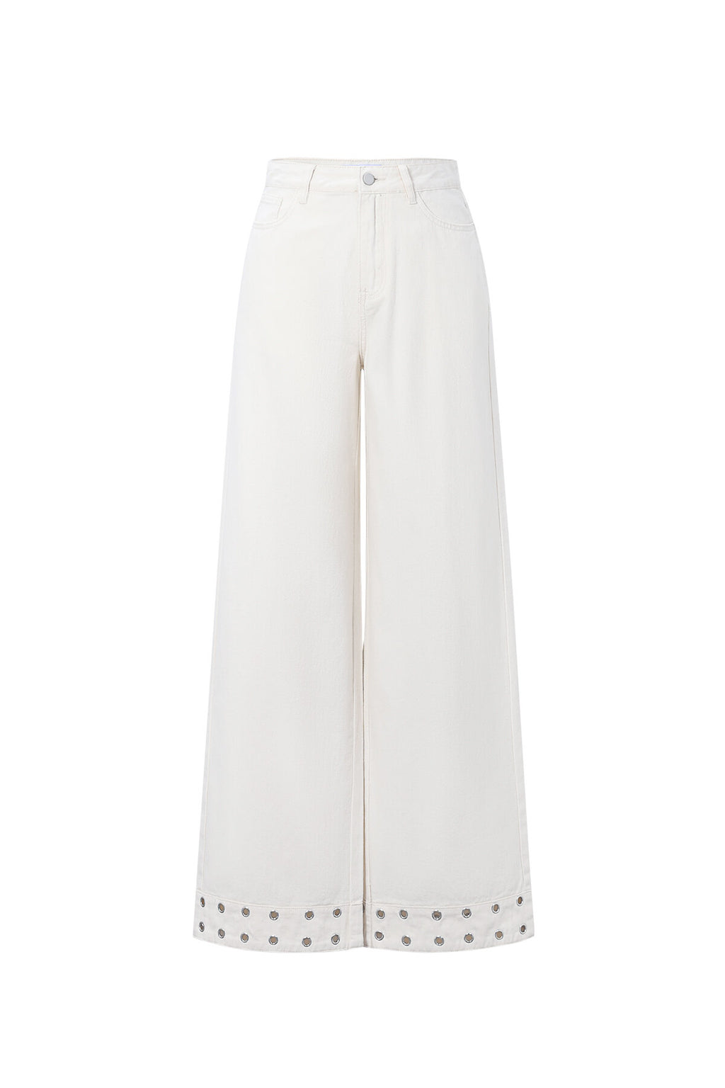 Jeans mit Ösen-Statement
