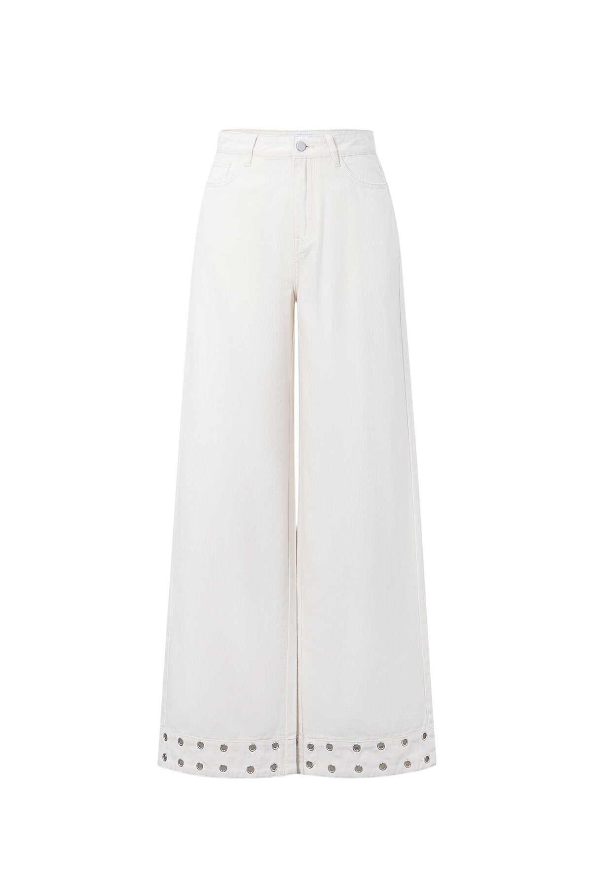 Jeans mit Ösen-Statement