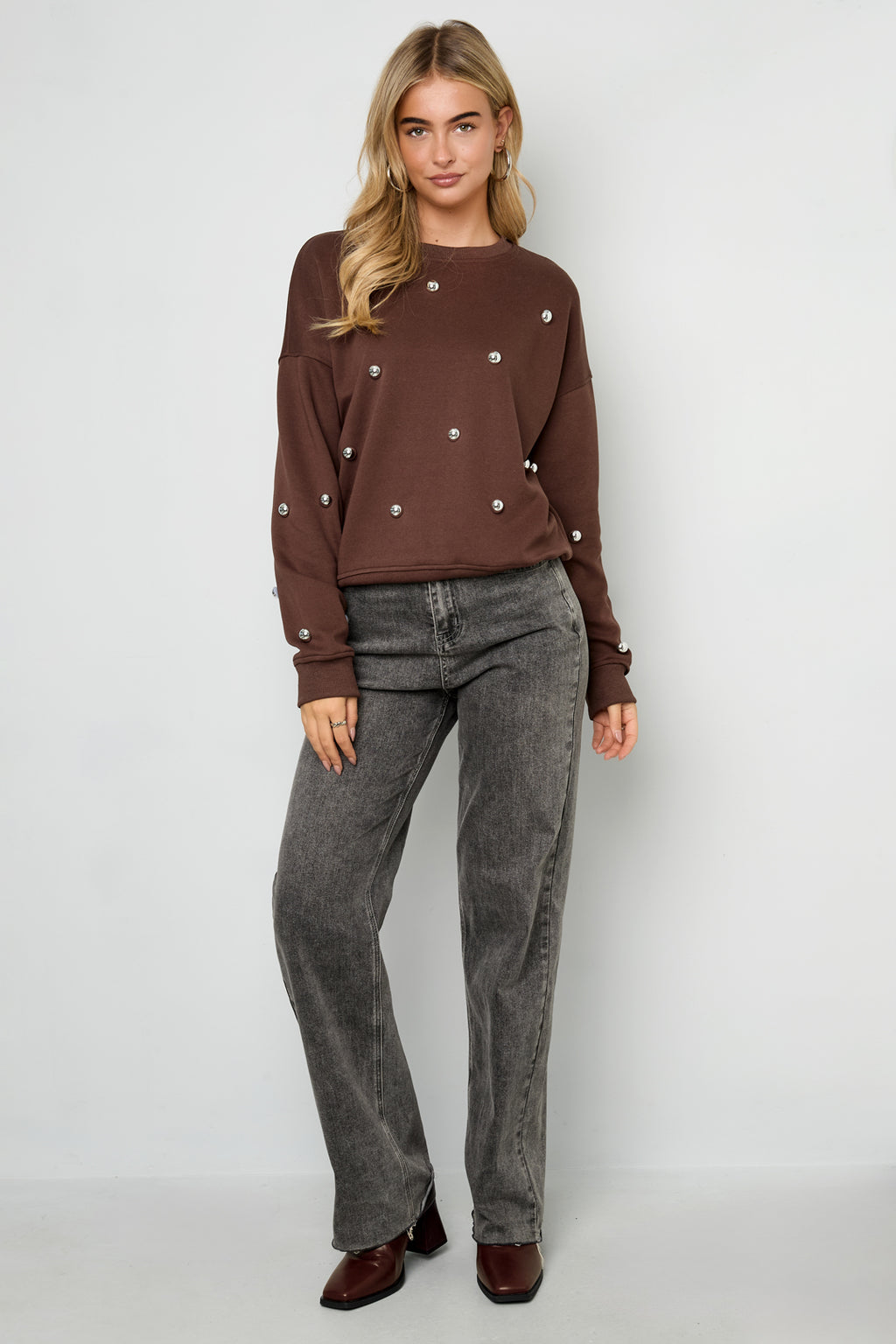 Pullover mit Nieten