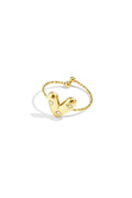 Verstellbarer Ring mit verziertem Herz