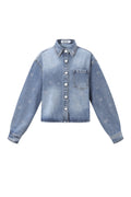 Strass-Jeansjacke