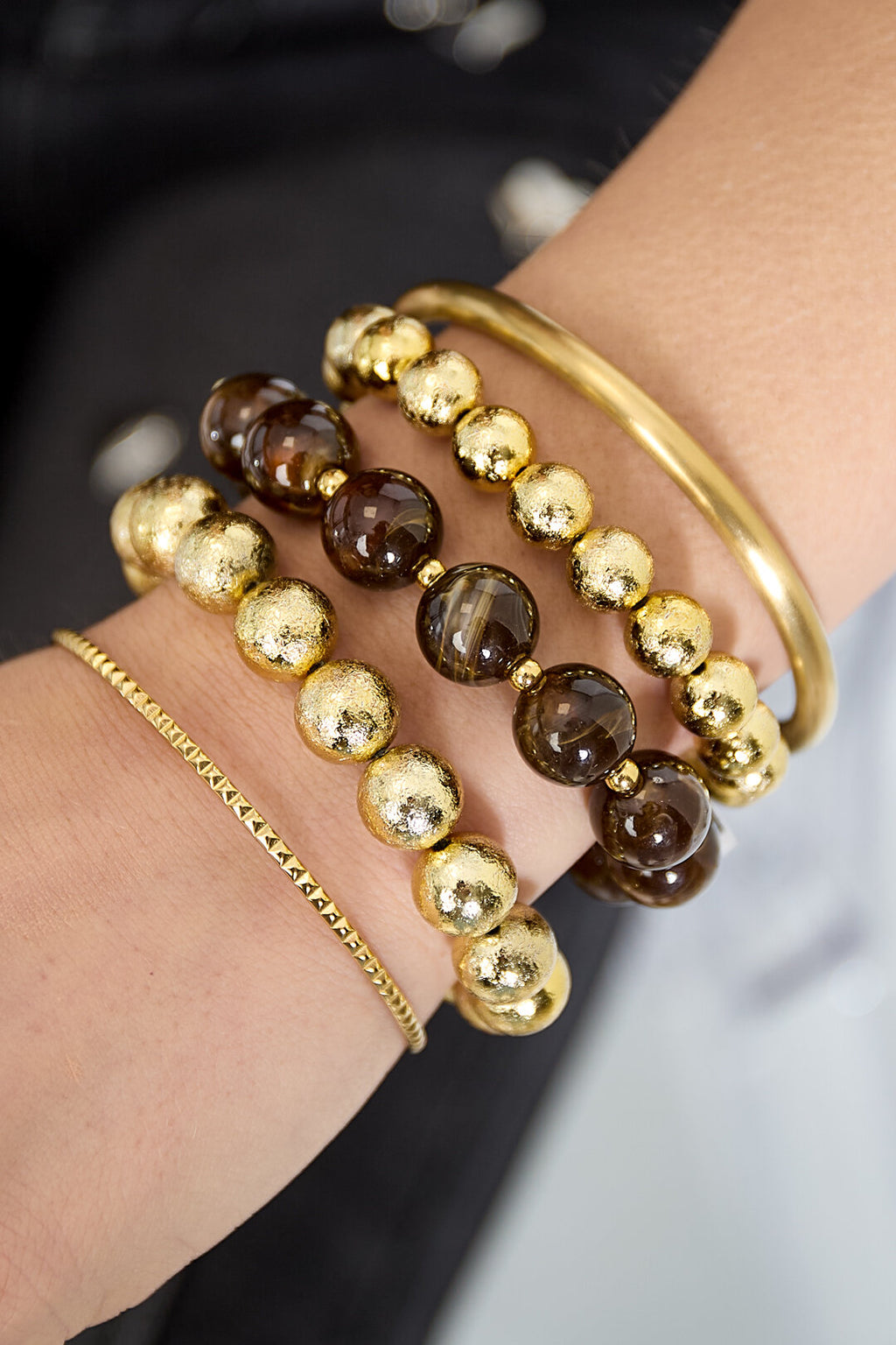 Armbandset mit 3 Perlen
