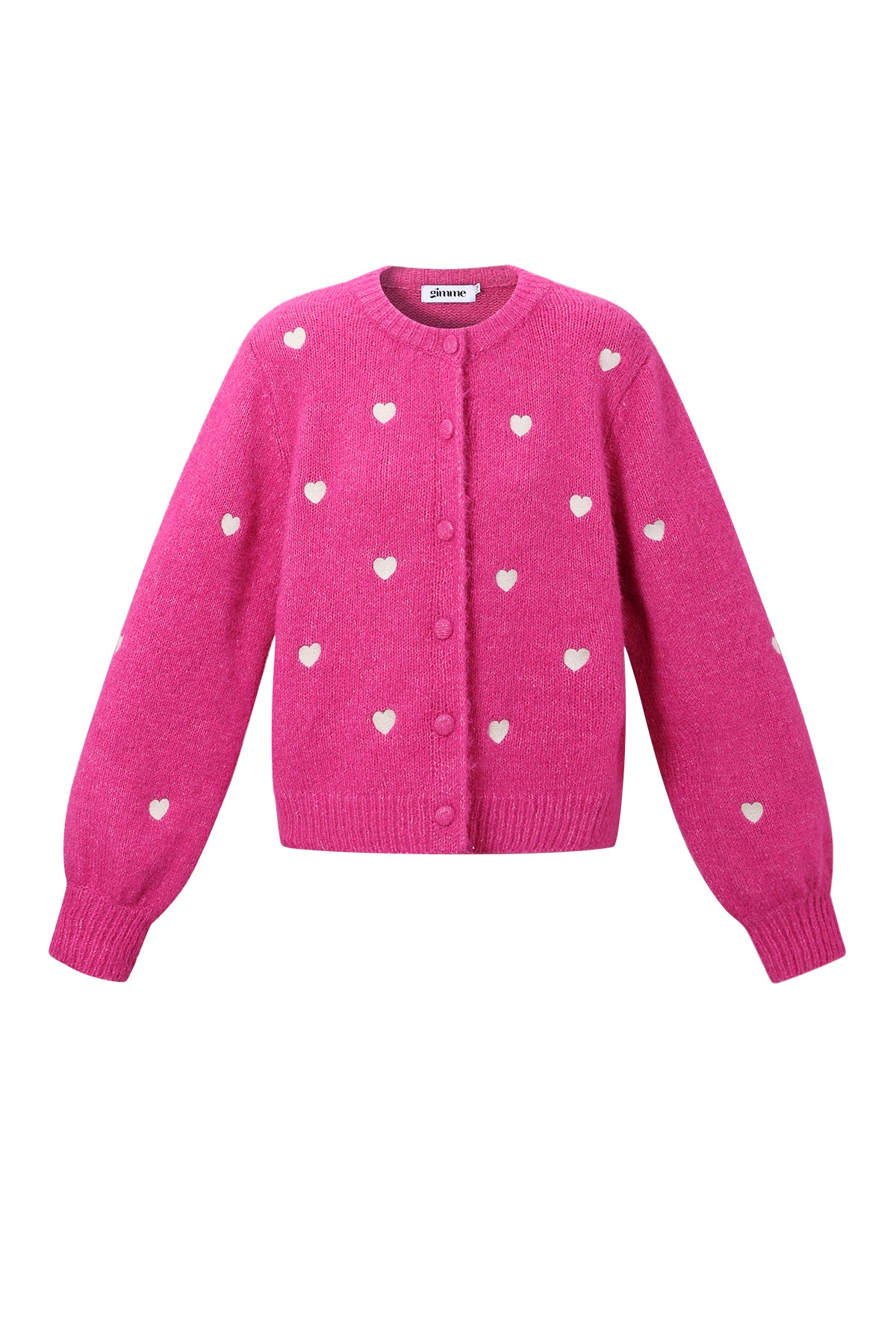 Herzchen-Strickjacke
