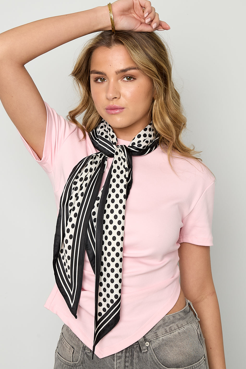 Sommerschals mit Polka Dots, lässiges Polyester, Alltagsaccessoires