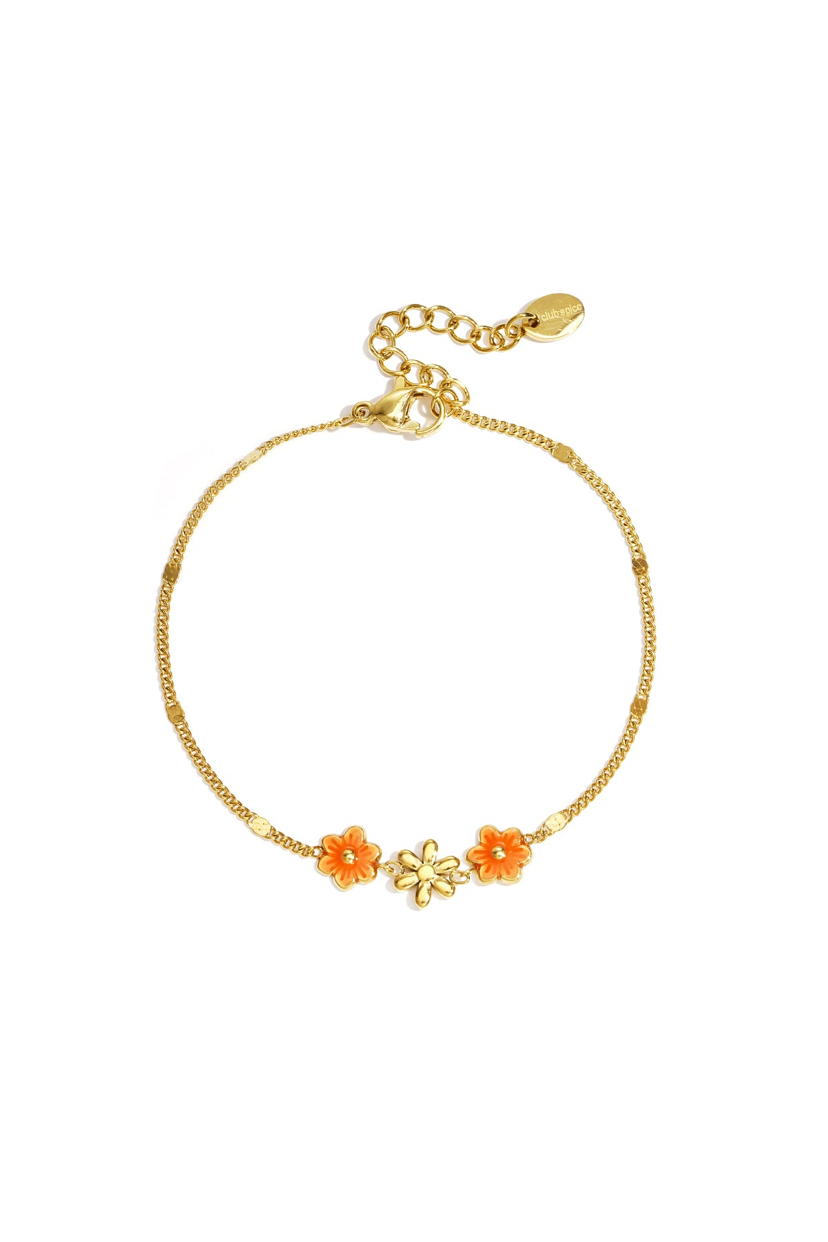Armband mit bunten Blumen