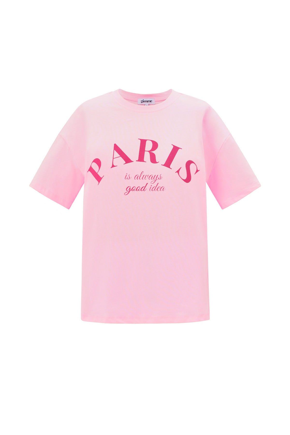 Cotton Damen T-Shirt Casual Letters