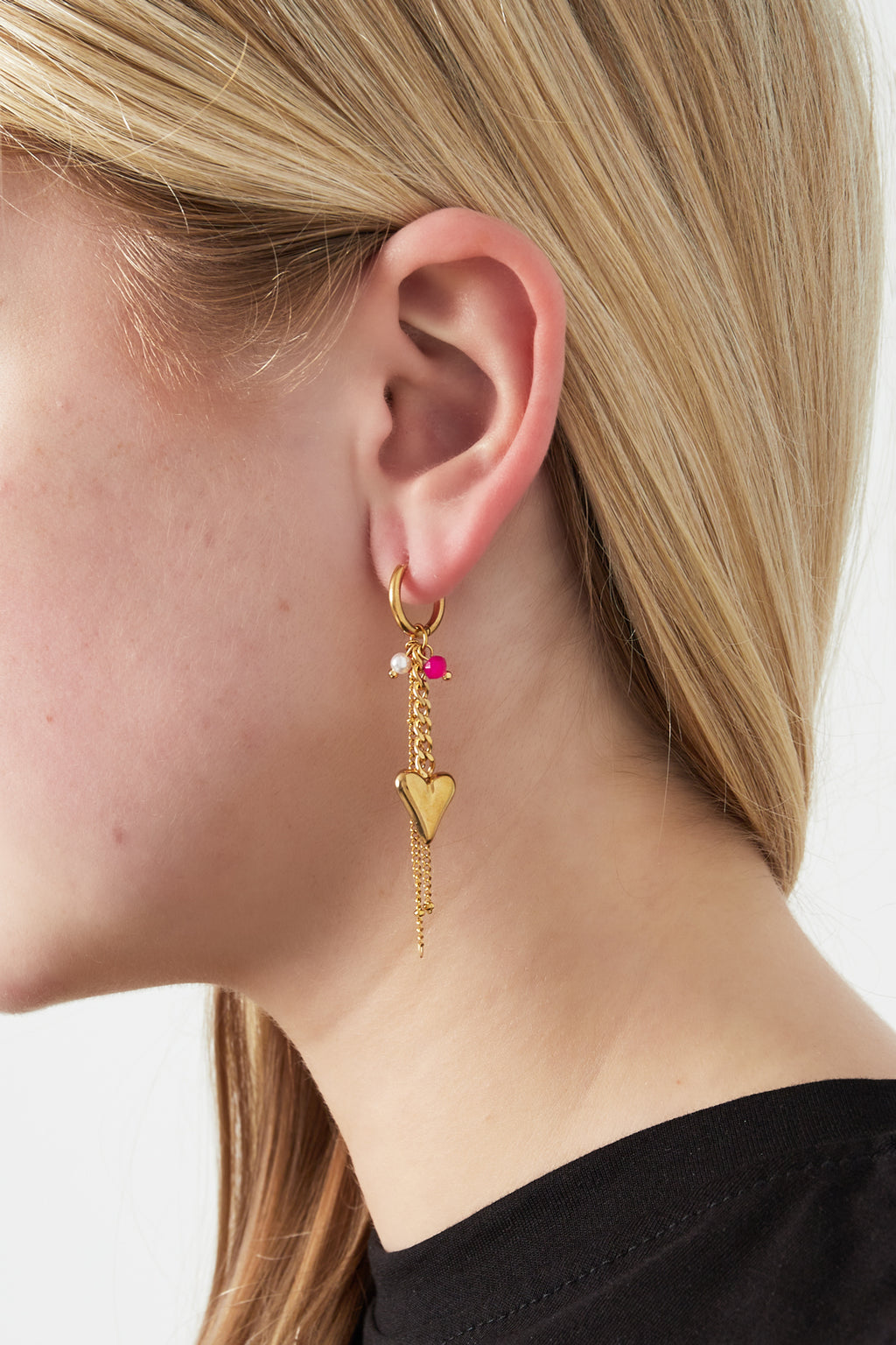 Herz-Tropfen-Ohrringe