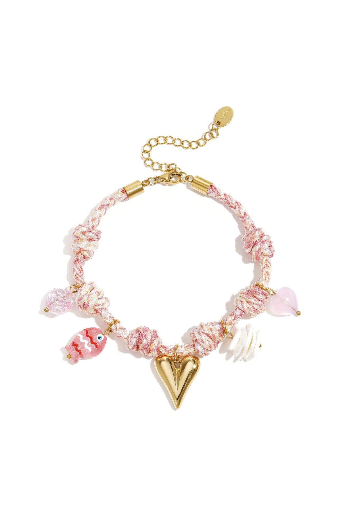 Seil-Charm-Armbänder, Herz, süße, romantische Serie für jeden Tag, Damenschmuck