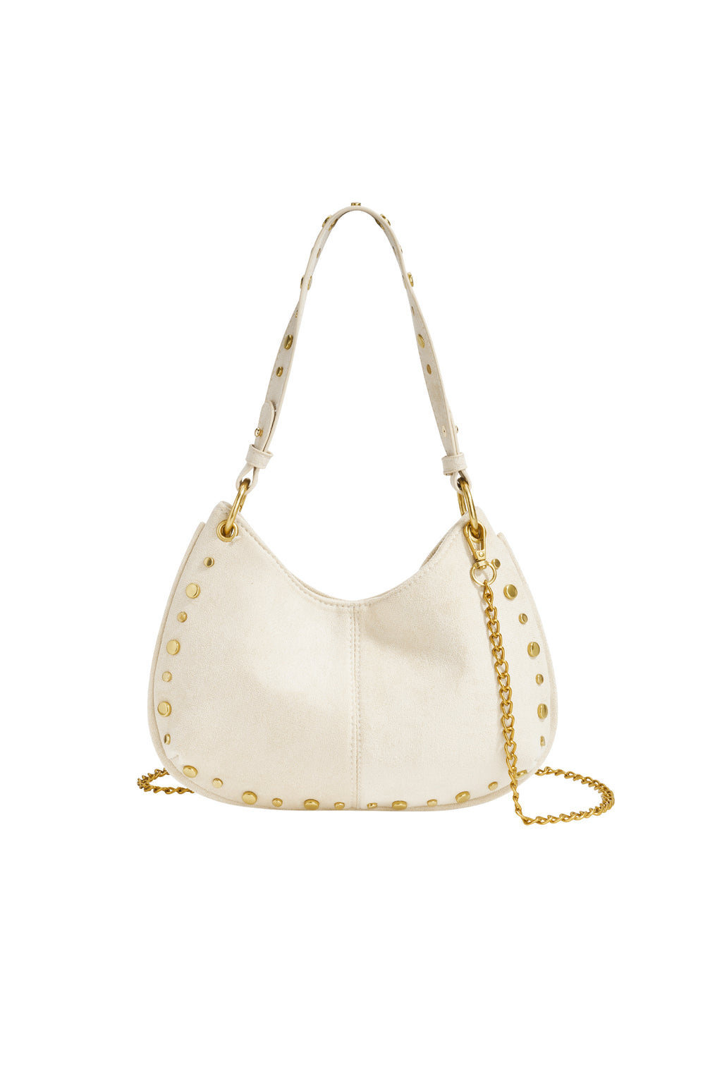Schultertaschen Nieten Casual Wildleder Täglich Zubehör