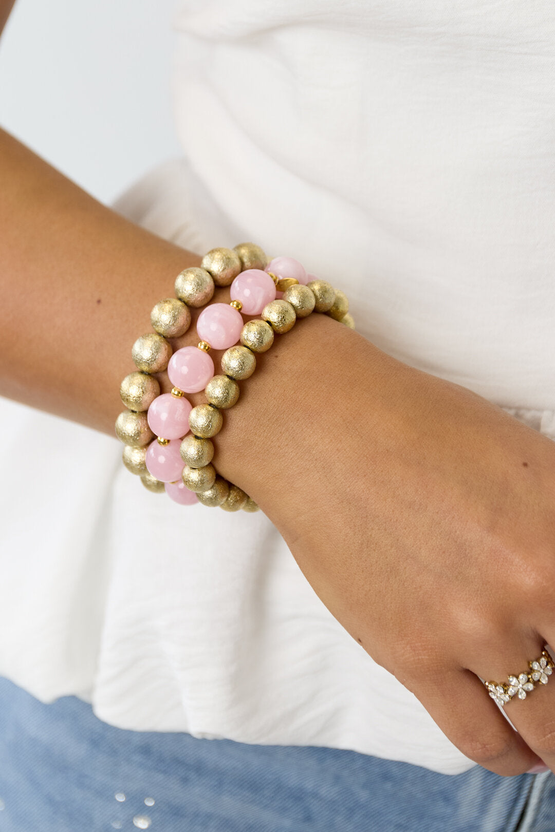 Armbandset mit 3 Perlen