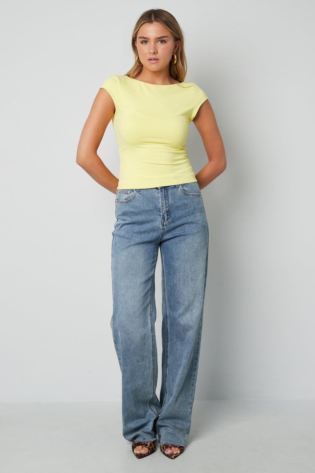 Nylon Gestricktes Damen-T-Shirt Basis Einfarbig Frühling/Sommer