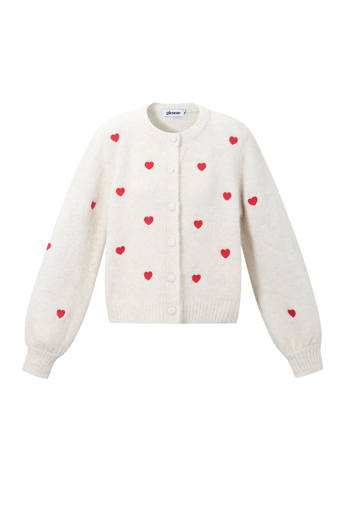 Herzchen-Strickjacke
