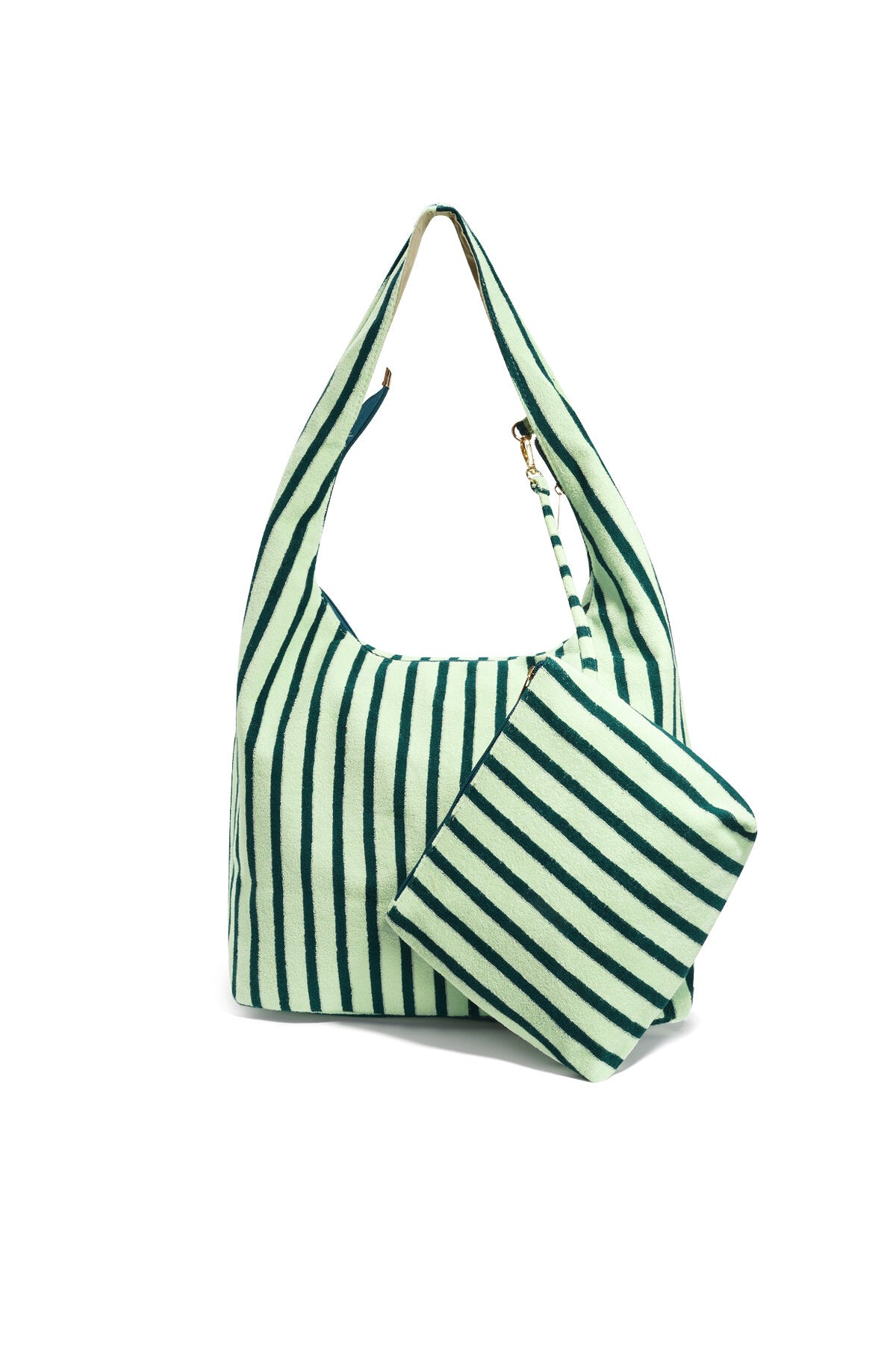 Einkaufstaschen, gestreift, schlicht, aus Polyester, Alltagsaccessoires