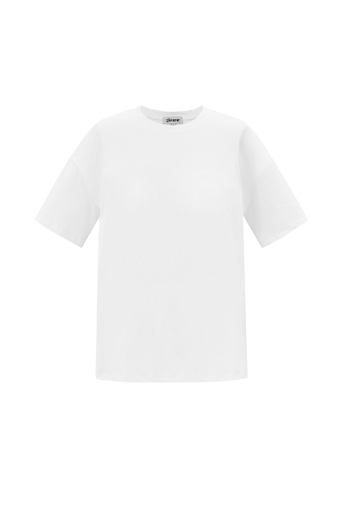 Baumwolle Gestrickte Damen T-Shirt Casual Einfarbig