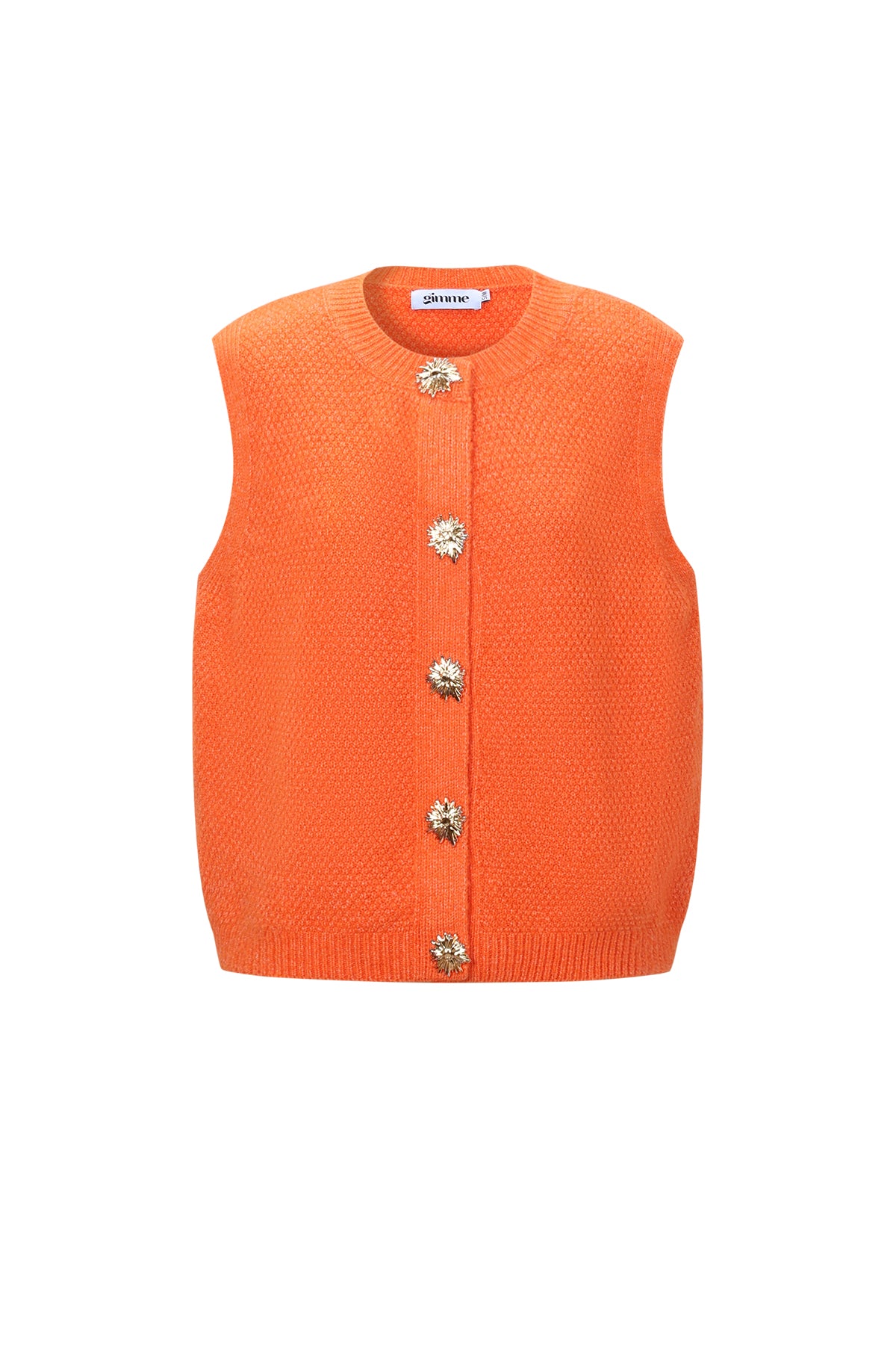 Gestrickte Polyesterfaser Damen Gestrickte Weste Casual Einfarbig