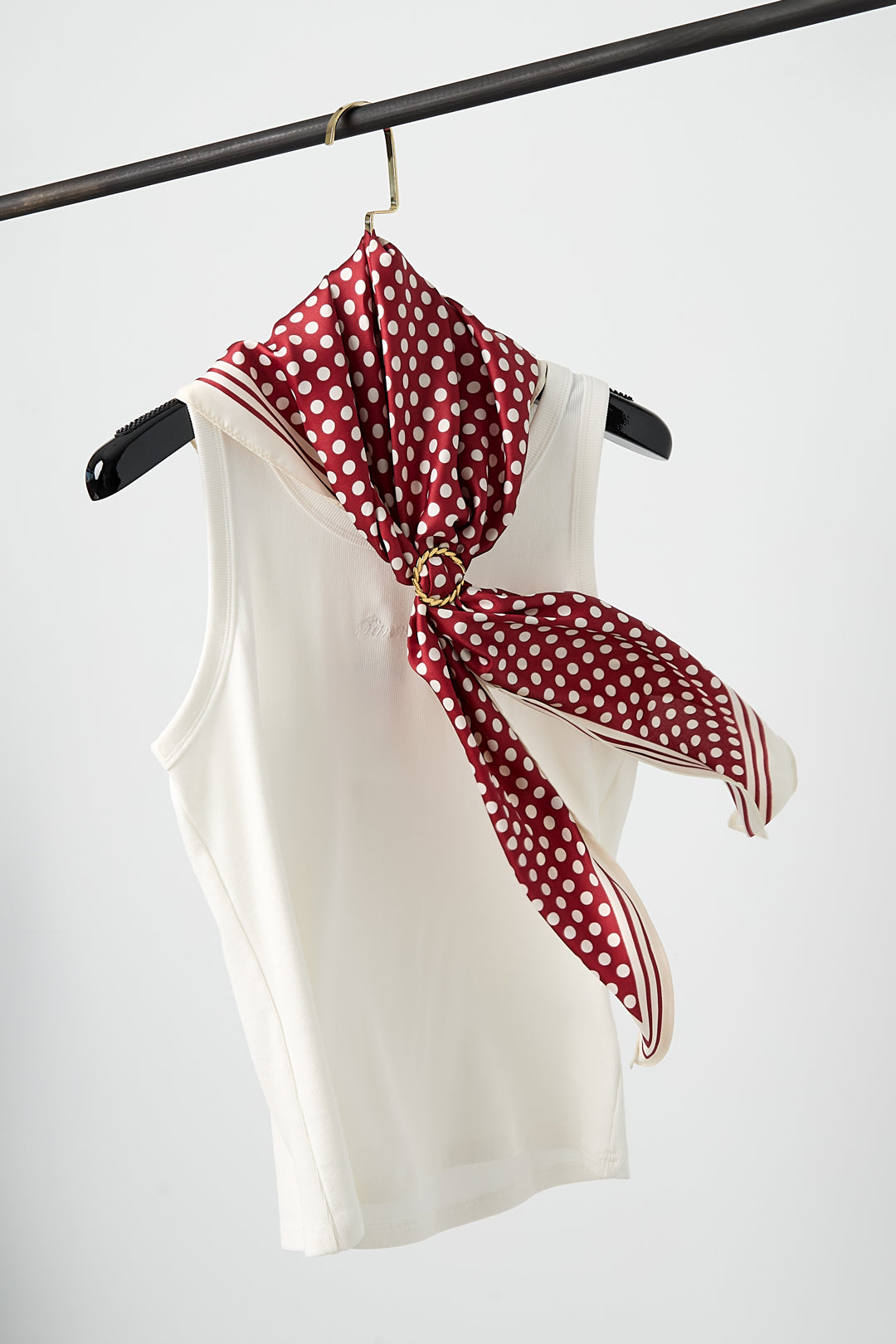 Sommerschals mit Polka Dots, lässiges Polyester, Alltagsaccessoires