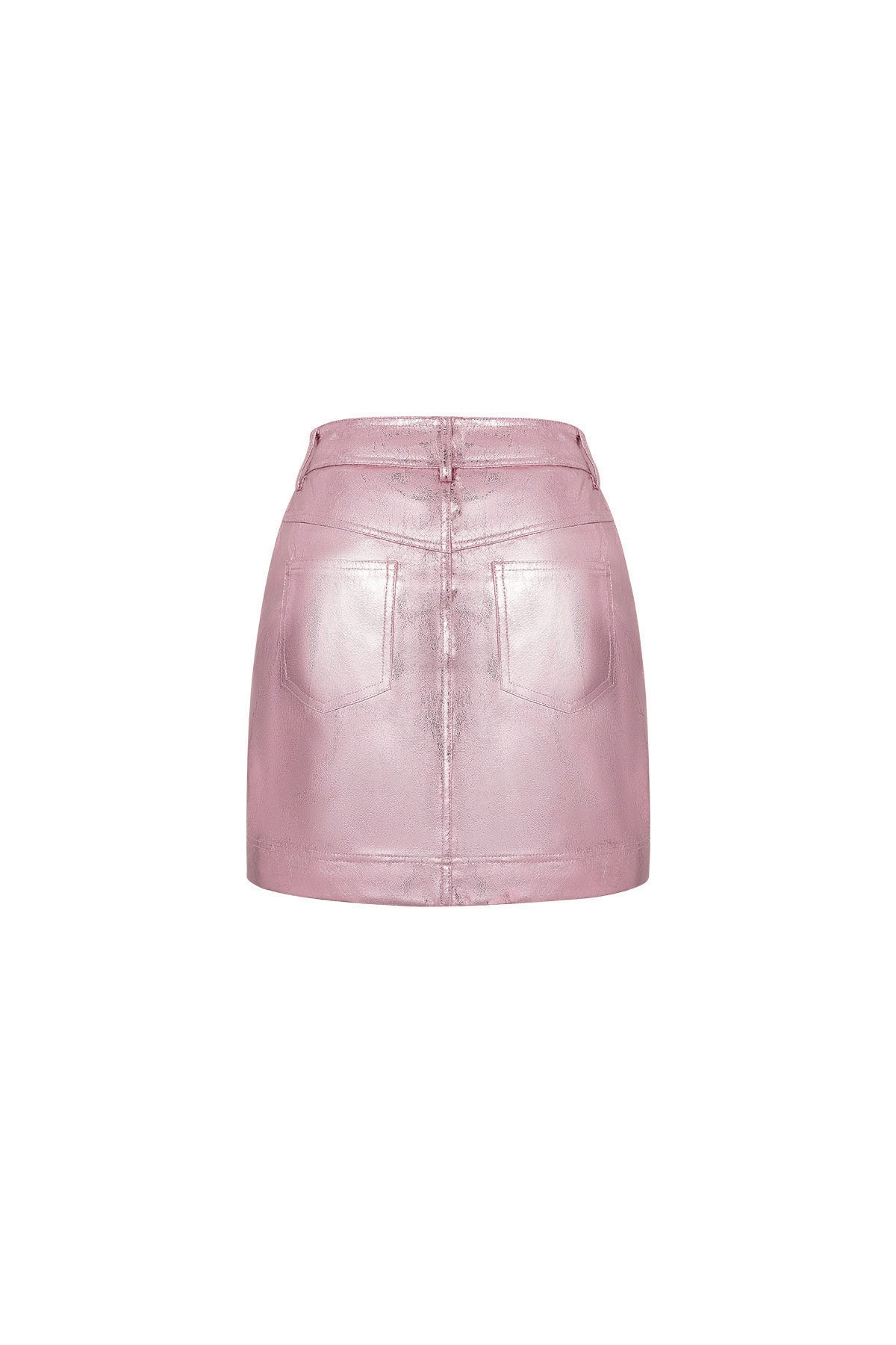 PU Minirock Sexy Einfarbig Frühling/Sommer