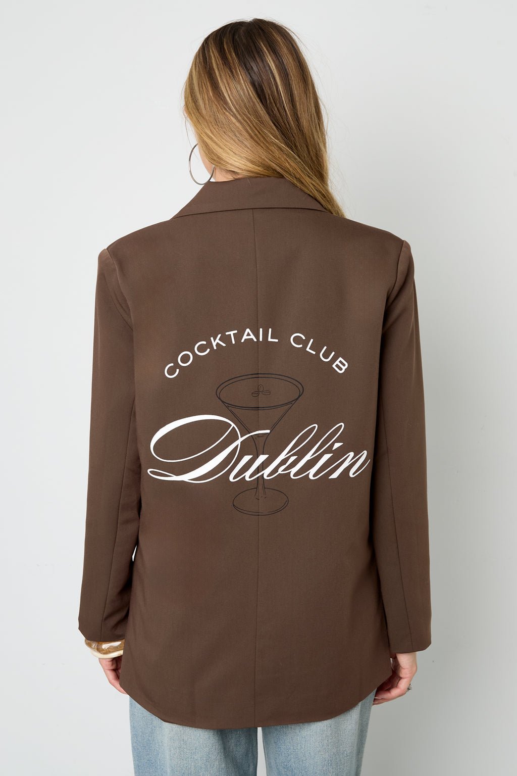 Gewebte Polyesterfasern Damen-Blazer Elegant Letters