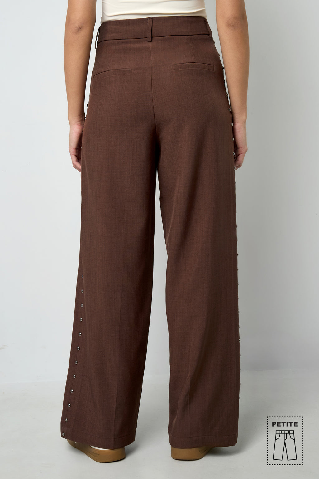 Gewebte Polyesterfasern Damen Weite Hose Elegant Einfarbig Herbst/Winter