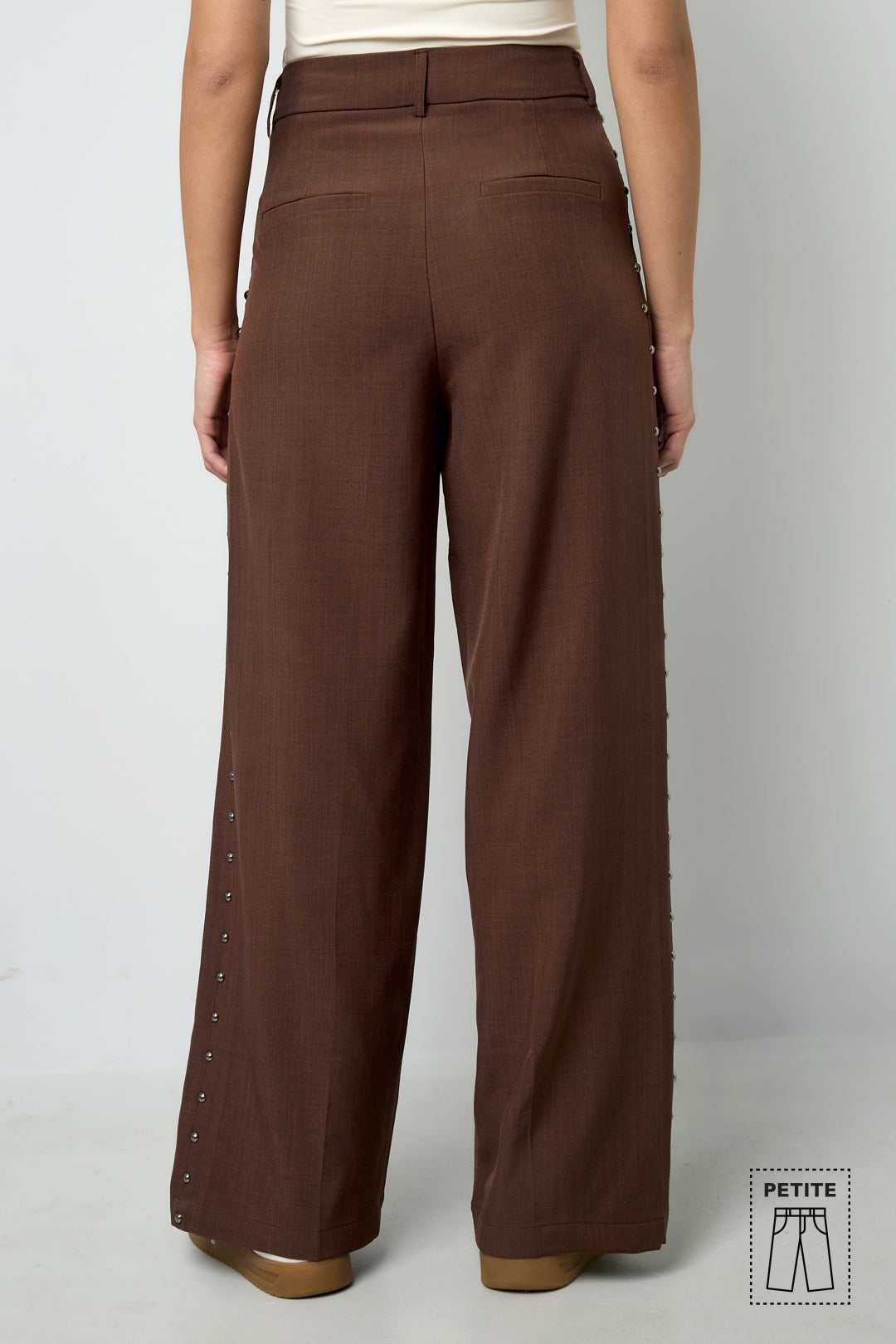 Gewebte Polyesterfasern Damen Weite Hose Elegant Einfarbig Herbst/Winter