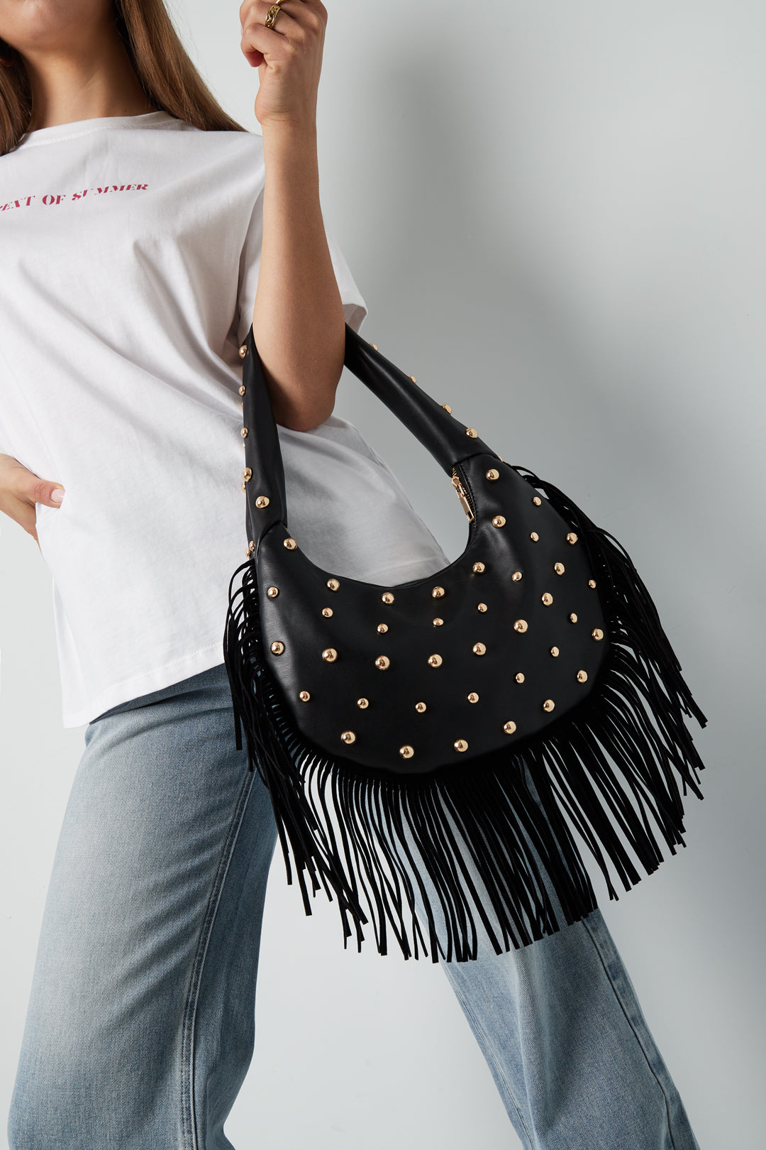 Handtasche mit Nieten