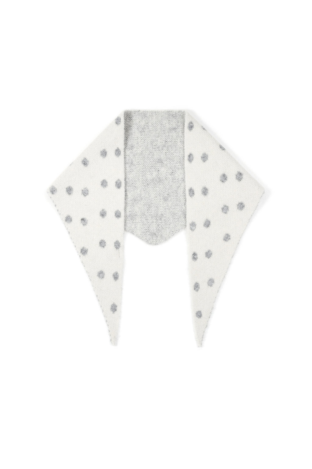Dreiecksschal mit auffälligen Polka-Dots