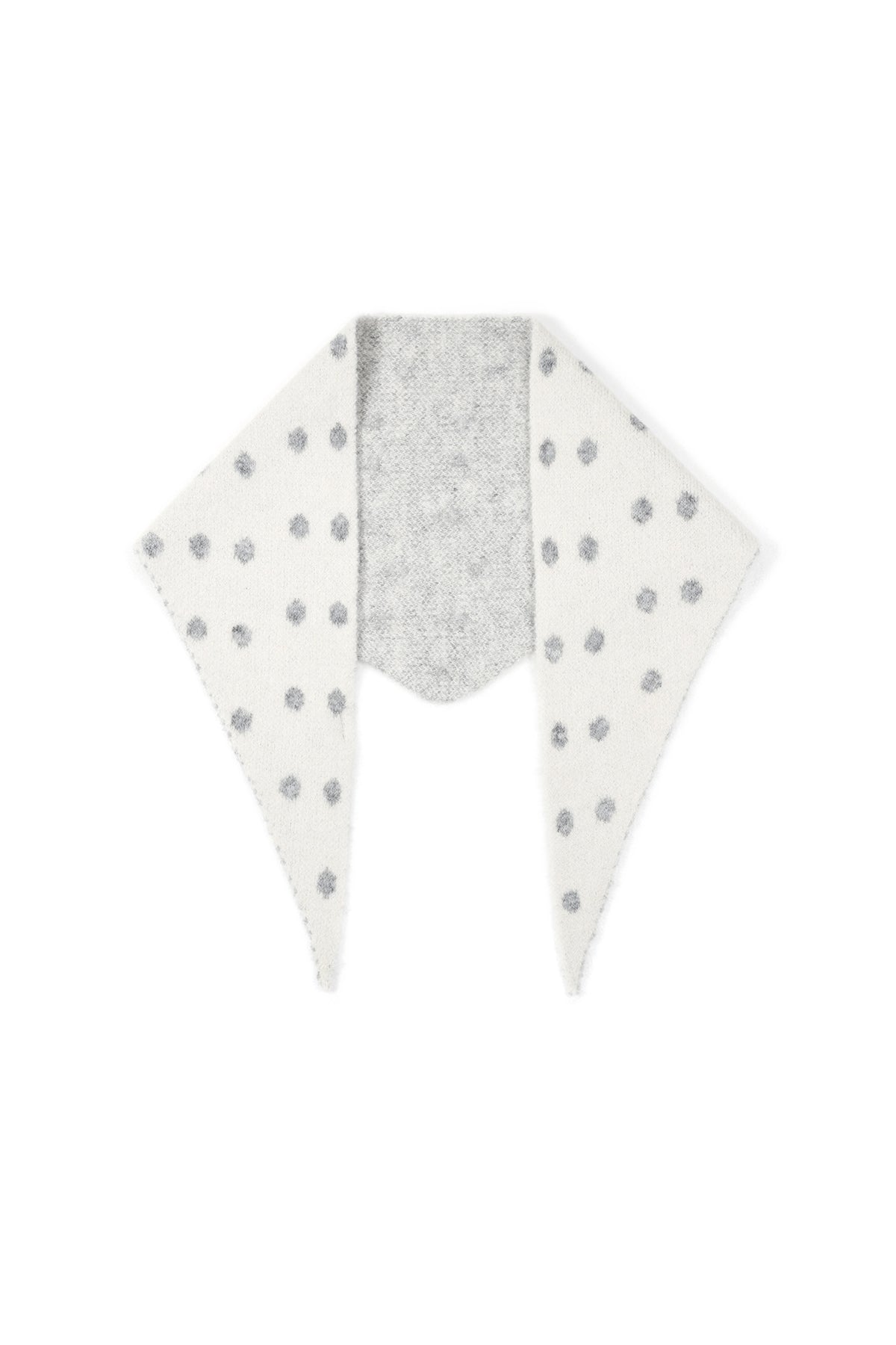 Dreiecksschal mit auffälligen Polka-Dots