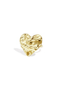 Statement-Ring mit strukturierter Herzform