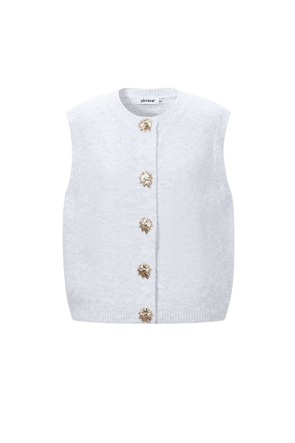 Gestrickte Polyesterfaser Damen Gestrickte Weste Casual Einfarbig