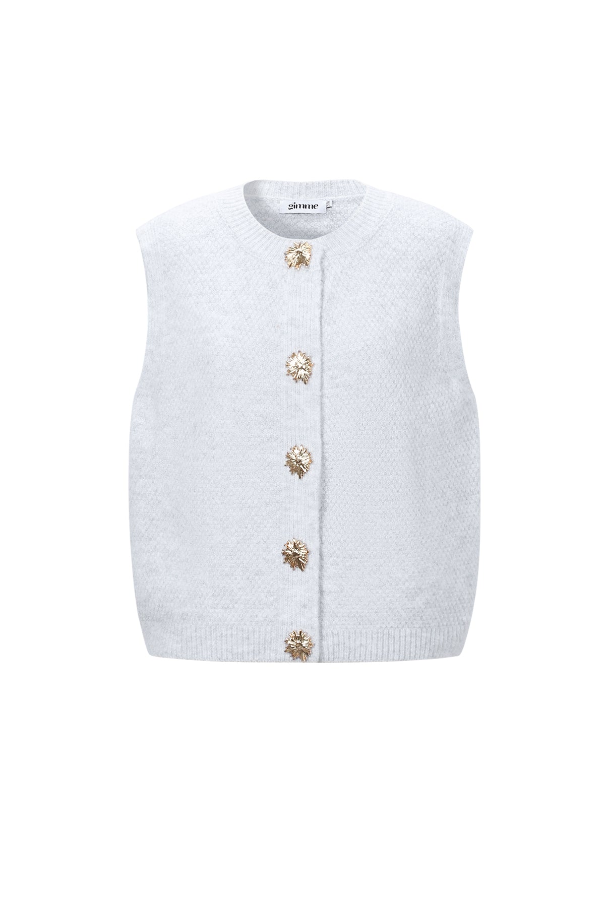 Gestrickte Polyesterfaser Damen Gestrickte Weste Casual Einfarbig
