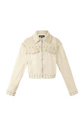 Gewebte Polyesterfaser Damenjacke Street Elegant Specialty Einfarbig Herbst/Winter