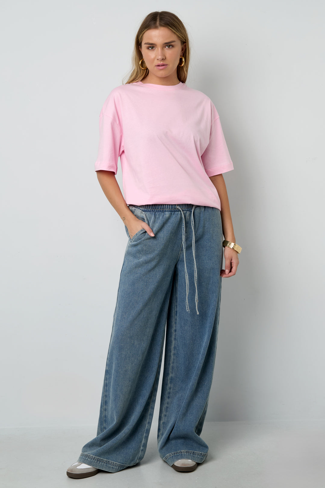 Baumwolle Gestrickte Damen T-Shirt Casual Tierdruck