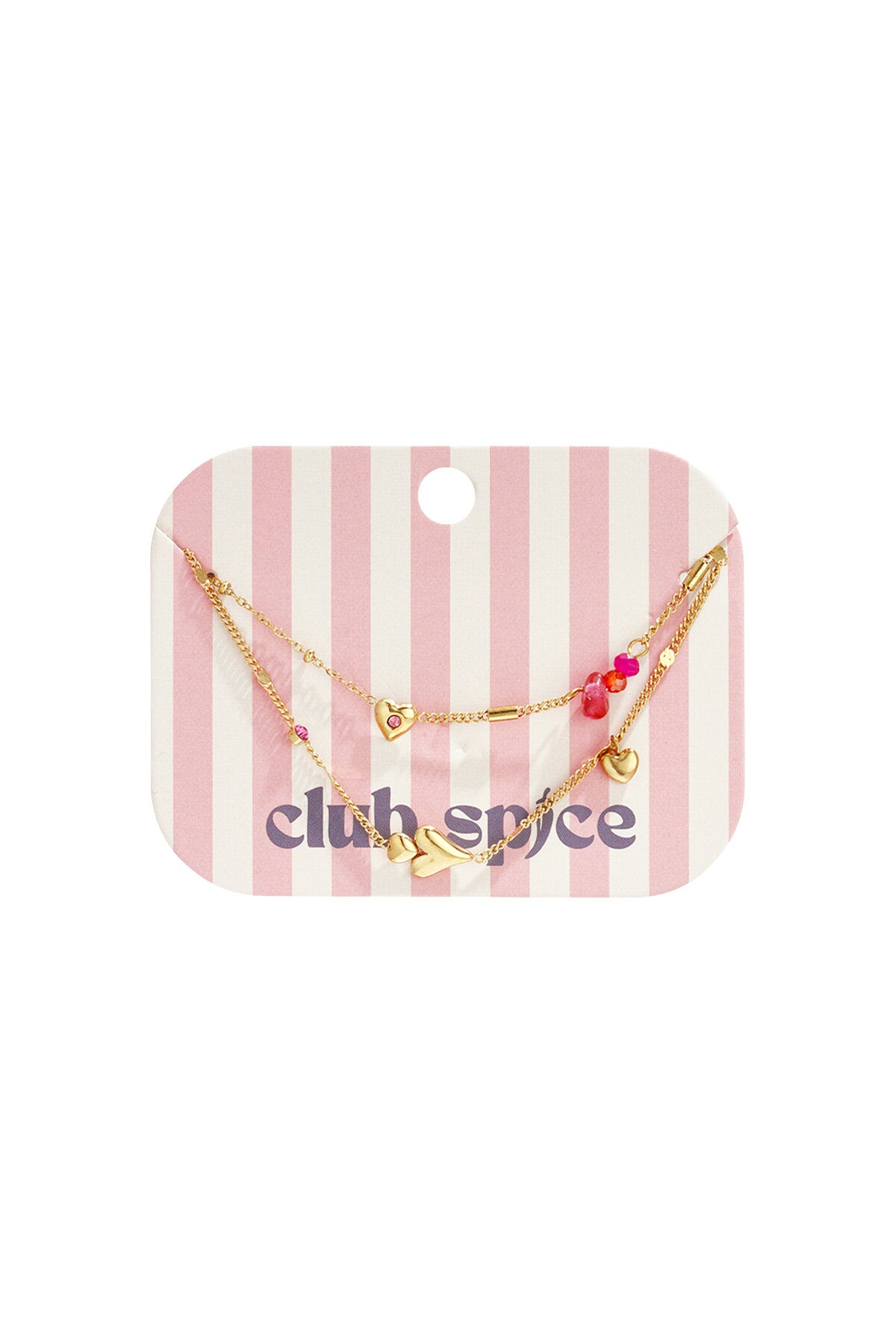 Armband mit Herzen Blumen und Perlen