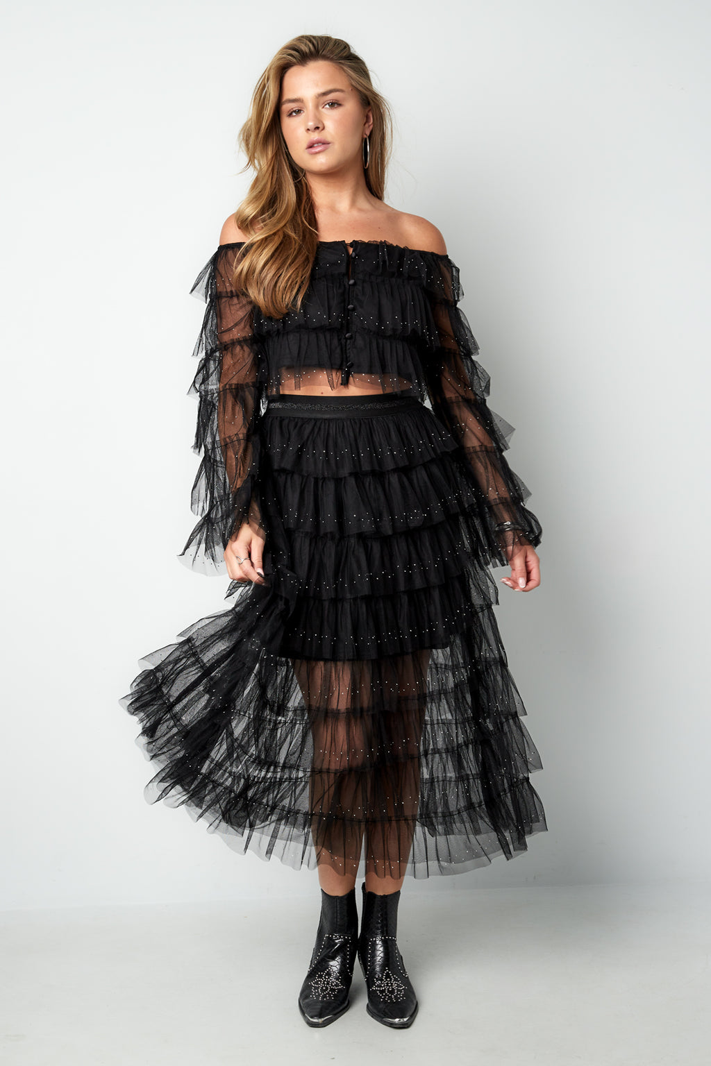 Polyester Damen Tüllrock Casual