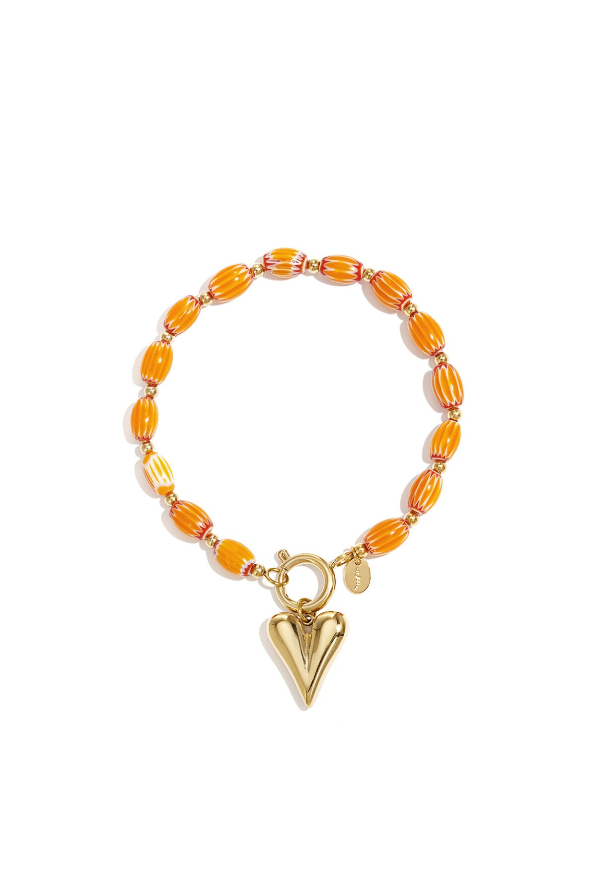 Edelstahl-Perlenarmbänder, Herzform, lässige und schlichte Serie, Damenschmuck