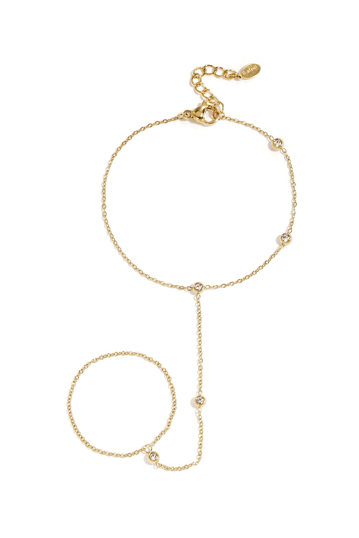 Handkette mit asymmetrischen Steinen