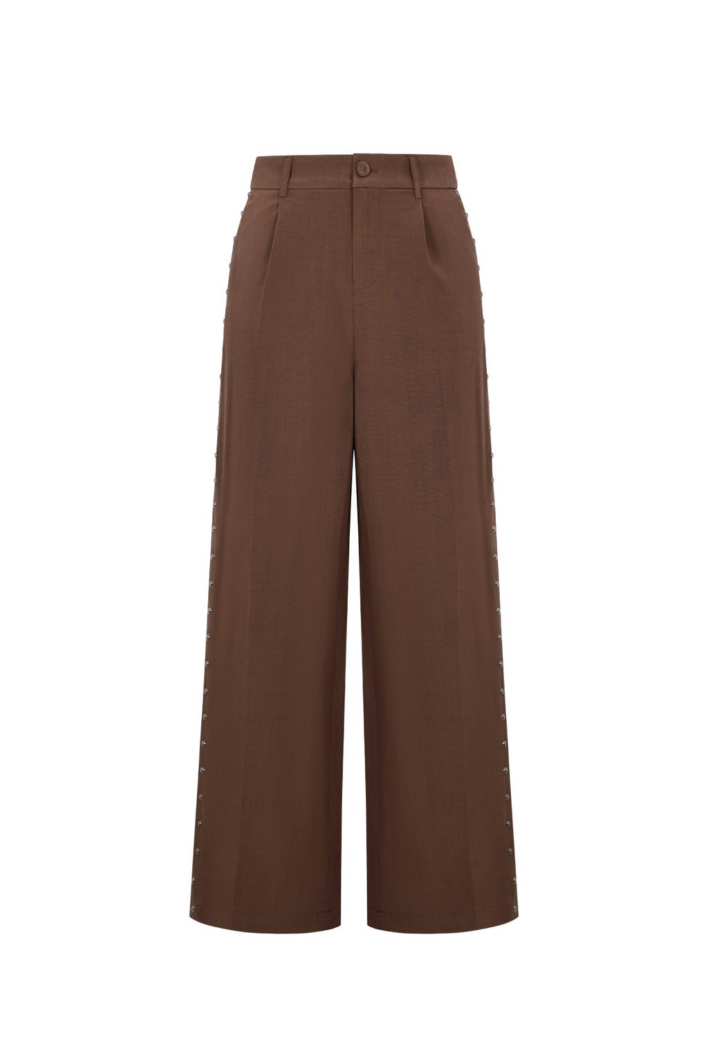 Gewebte Polyesterfasern Damen Weite Hose Elegant Einfarbig Herbst/Winter