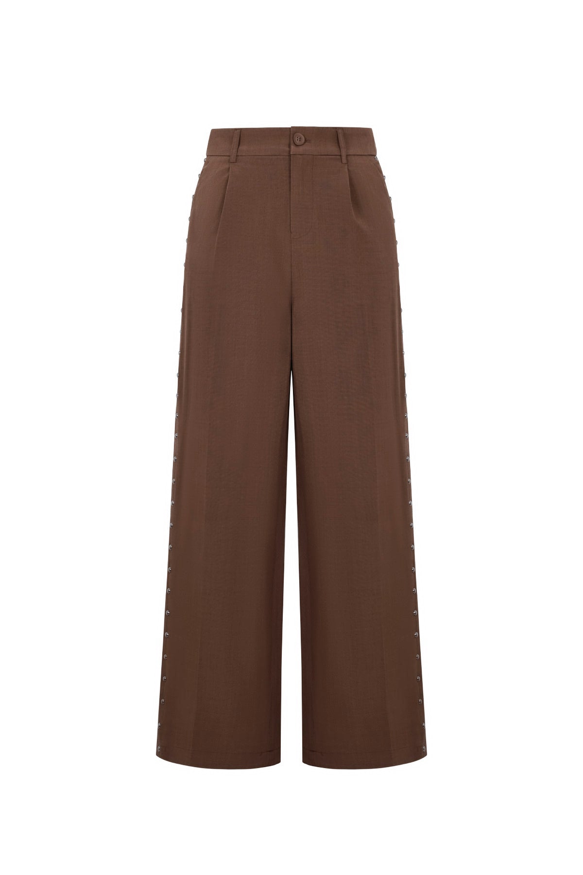 Gewebte Polyesterfasern Damen Weite Hose Elegant Einfarbig Herbst/Winter